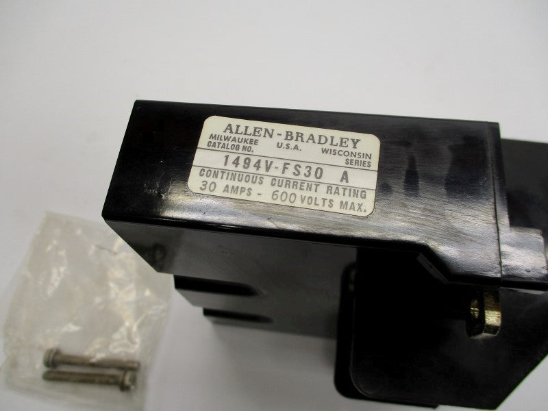 ALLEN BRADLEY 1494V-FS30 SER. A (AS PICTURED) (BR/YL) NSMP