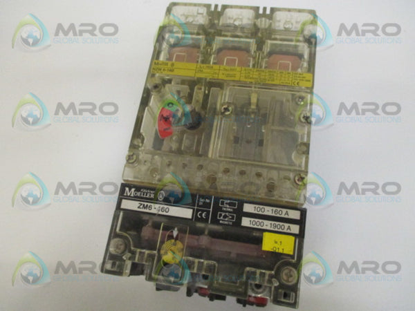 KLOCKNER MOELLER  ZM6-160 CIRCUIT BREAKER 160A  UNMP