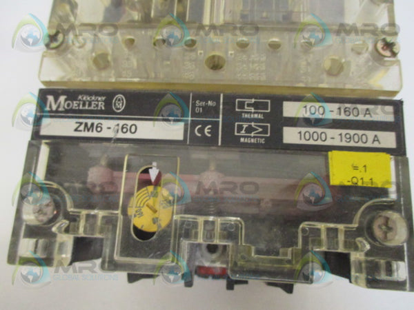 KLOCKNER MOELLER  ZM6-160 CIRCUIT BREAKER 160A  UNMP