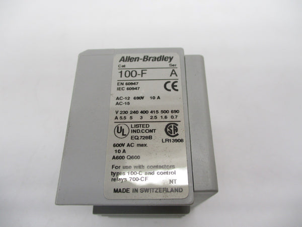 ALLEN BRADLEY 100-FA22 SER. A 600VAC 10A (WH) NSMP