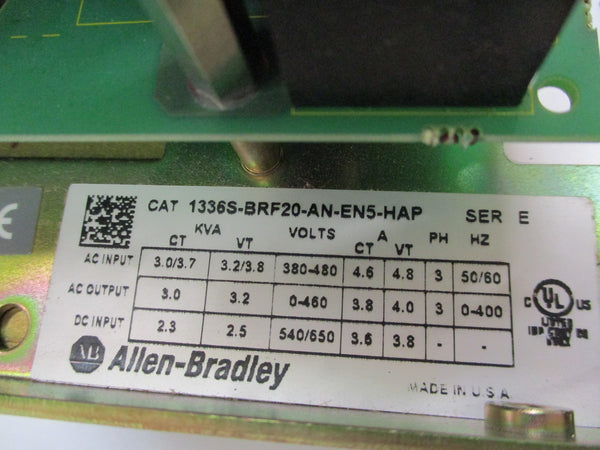 ALLEN BRADLEY 1336S-BRF20-AN-EN5-HAP SER. E UNMP