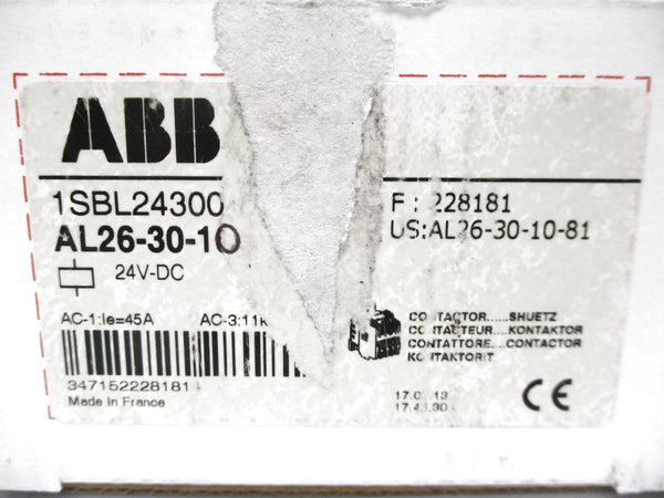 ABB 1SBL243001R8110 AL26-30-10 24VDC NSMP