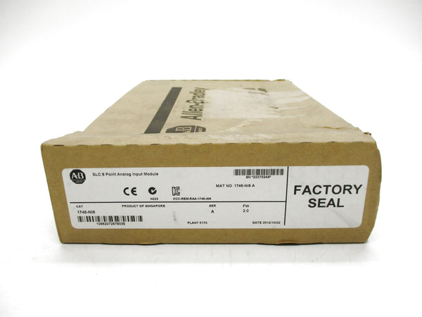 ALLEN BRADLEY 1746-NI8 SER. A F/W 2.0 DATE 2012 NSFS
