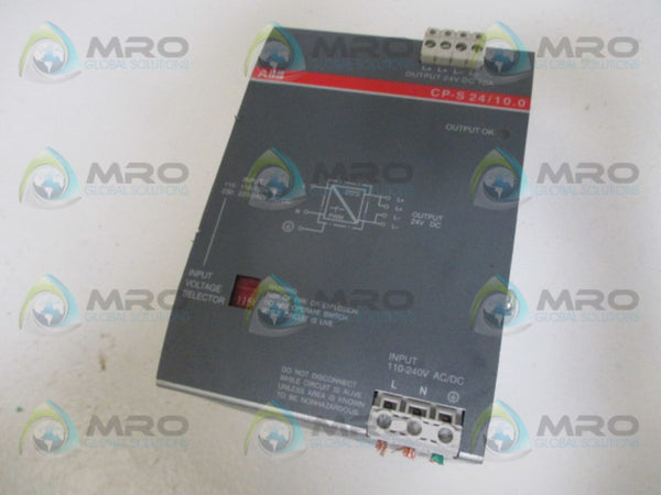 ABB CP-S24/10.0 SWITCH MODE POWER SUPPLY UNMP