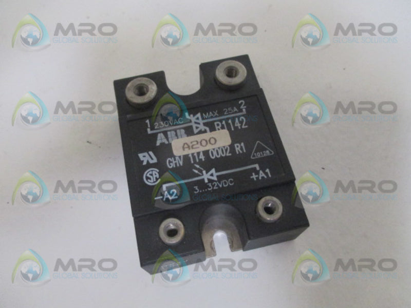 ABB GHV1140002R1 SOLID STATE RELAY 25A 230VAC UNMP