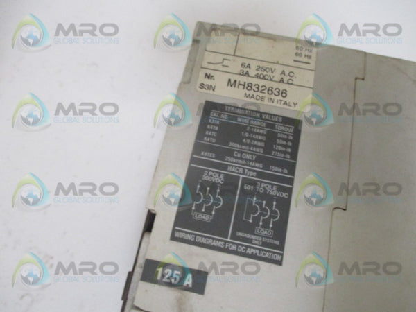 ABB MH832636 STARTER 125A UNMP