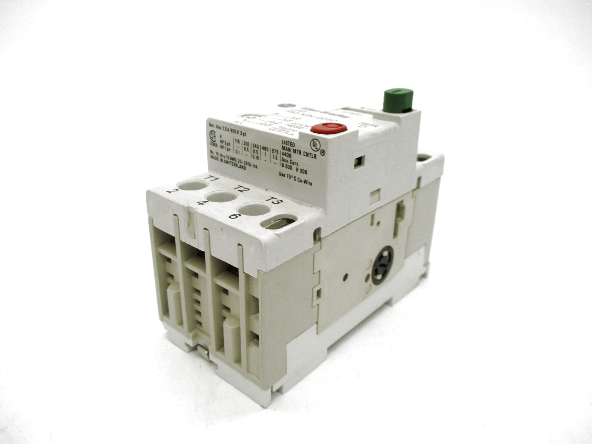 ALLEN BRADLEY 140-MN-0250 SER. D 600V 1.6-2.5A (BR/WH) NSMP