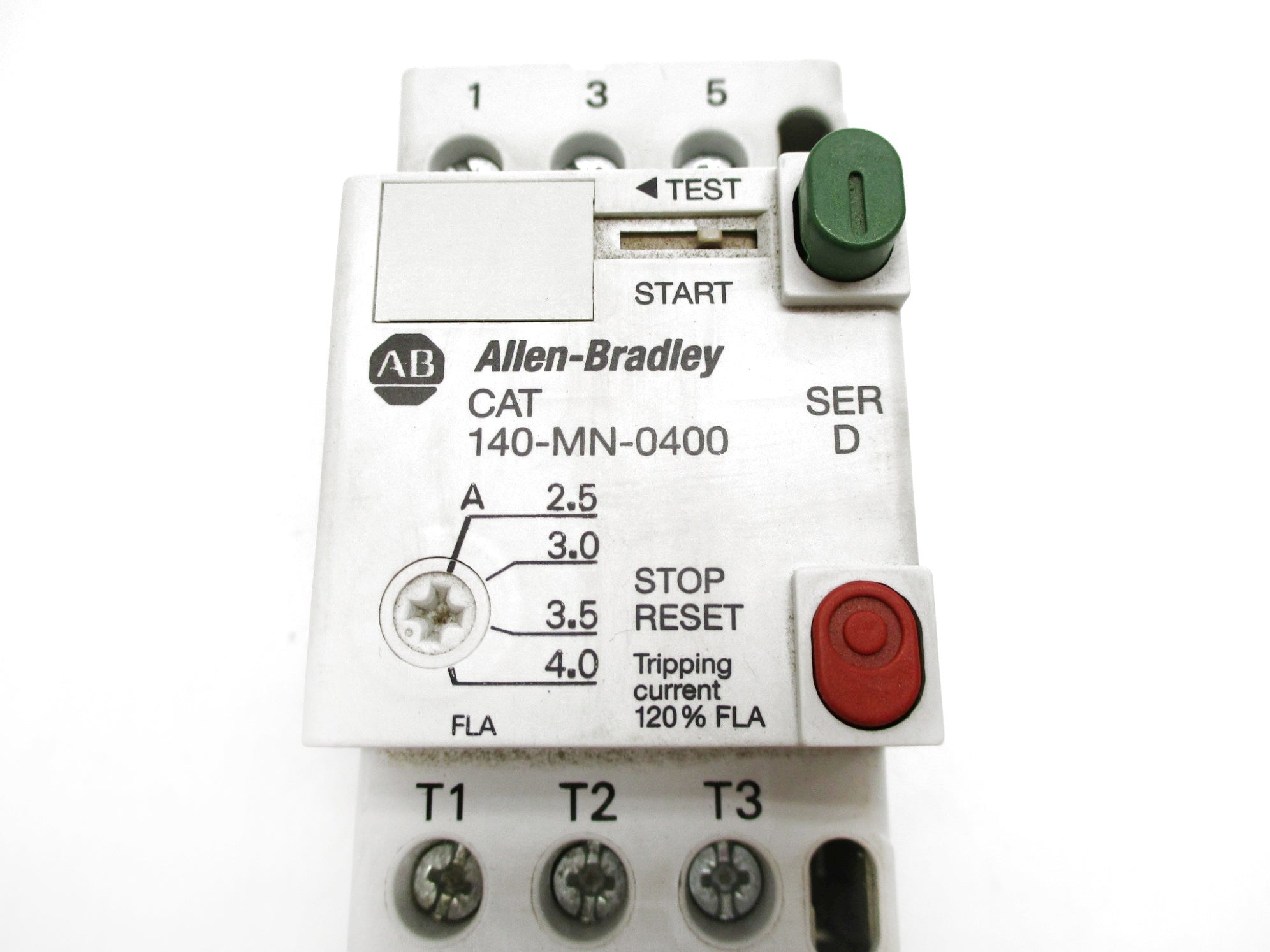 ALLEN BRADLEY 140-MN-0400 SER. D 690V 2.5-4.0A (BR/WH) NSMP