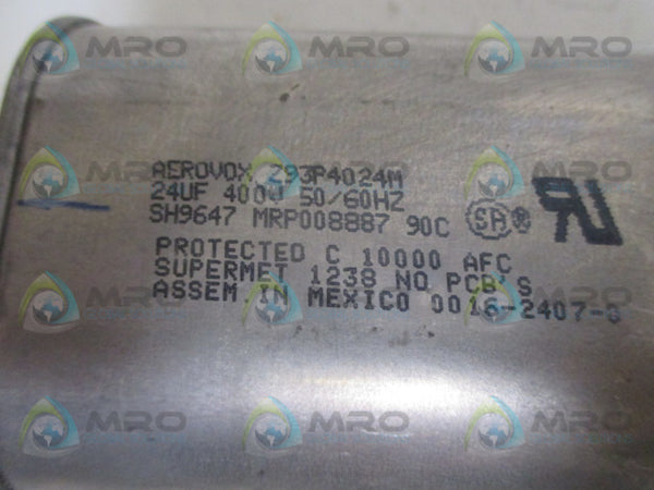 AEROVOX Z93P4024M CAPACITOR 24CF 400V UNMP