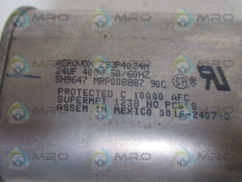 AEROVOX Z93P4024M CAPACITOR 24CF 400V UNMP