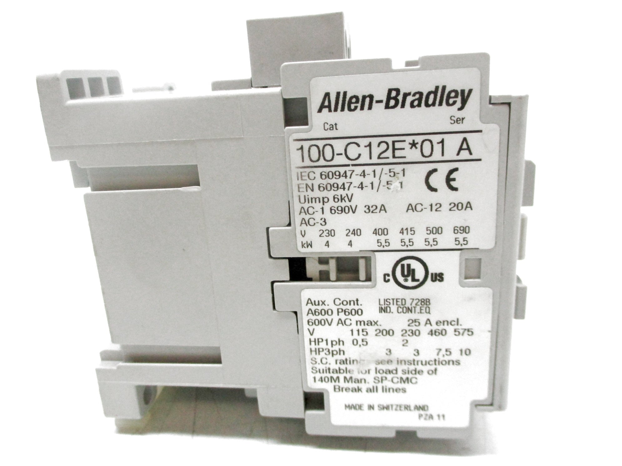ALLEN BRADLEY 100-C12EJ01 SER. A 24VDC (AS PICTURED) UNMP