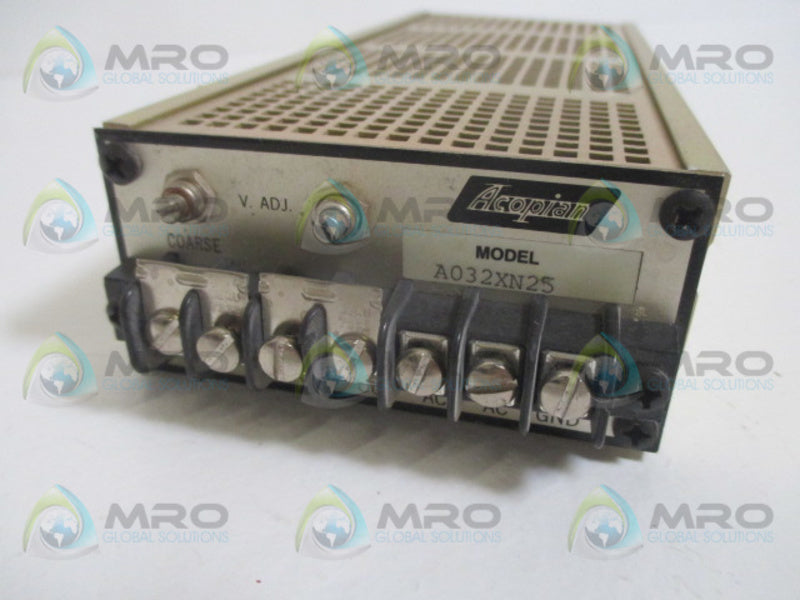 ACOPIAN A032XN25 POWER SUPPLY NSNP