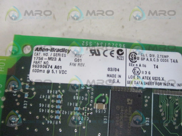 ALLEN BRADLEY 1756-M23 SER. A MEMORY MODULE NSMP