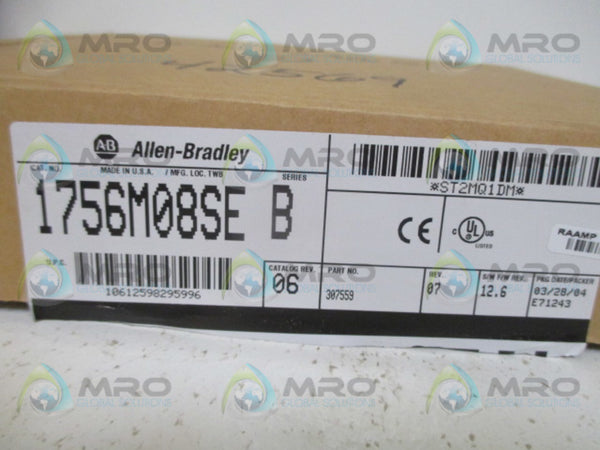 ALLEN BRADLEY 1756-M08SE SER. B F/W 12.6 NSMP