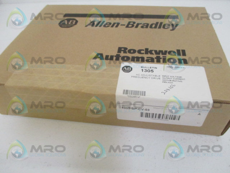 ALLEN BRADLEY 1305-SP-CV-03 SER. A F/W 4.01 AC FREQUENCY DRIVE  NSFS