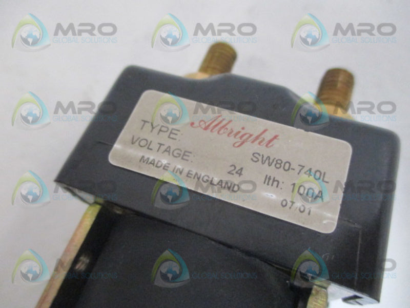 ALBRIGHT SW80-740L CONTACTOR 24V UNMP
