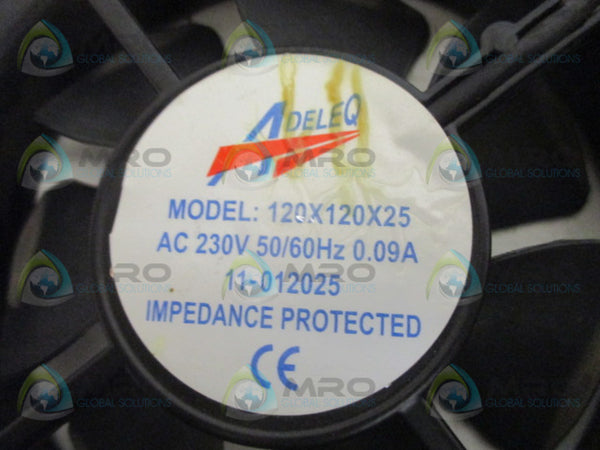 ADELEQ 120X120X25 FAN 230VAC UNMP