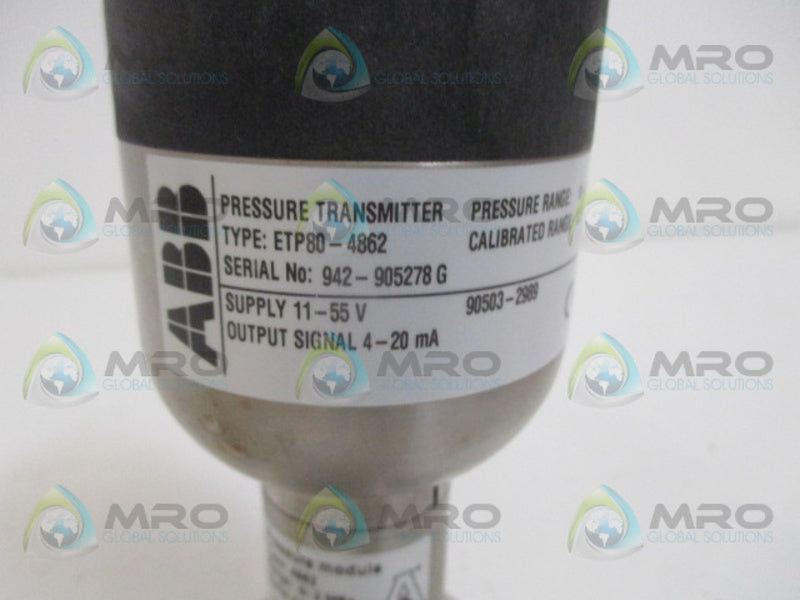 ABB ETP80-4862 PRESSURE TRANSMITTER UNMP