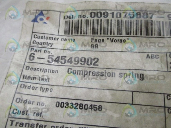 ALFA LAVAL 6-54549902 COMPRESSION RING NSNP