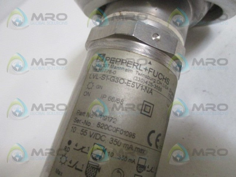 PEPPERL+FUCHS LVL-S1-G3O-E5V1-NA SENSOR 119172 UNMP