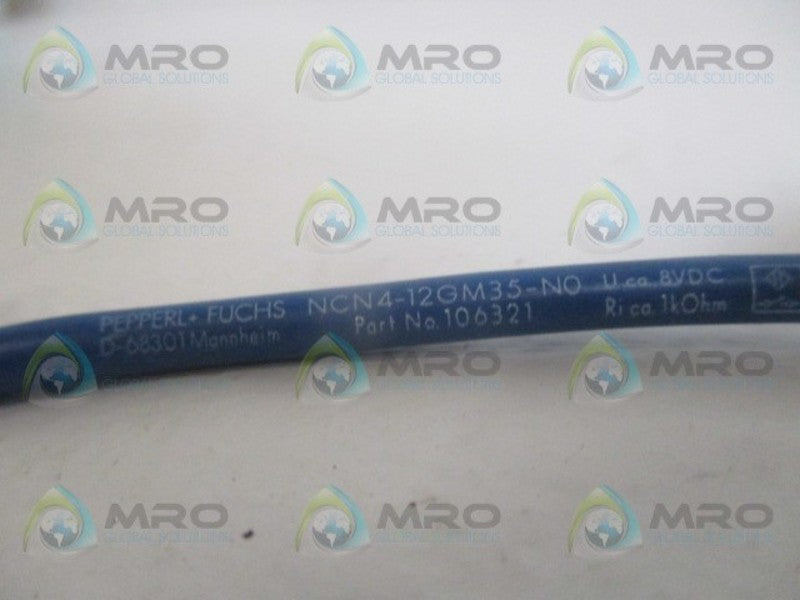 PEPPERL+FUCHS NCN4-12GM35-N0 INDUCTIVE SENSOR 106321 NSNP