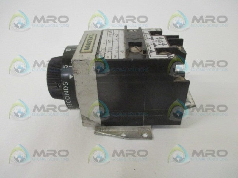 AGASTAT 7022ADT TIMING RELAY 5-50 SEC. 120V (AS PICTURED) UNMP