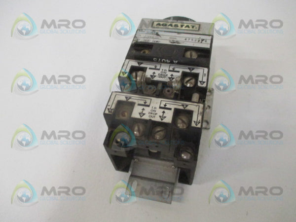 AGASTAT 7024AD TIMING RELAY 5-50 SEC. 120V UNMP