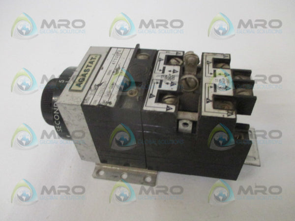 AGASTAT 7024AD TIMING RELAY 5-50 SEC. 120V UNMP