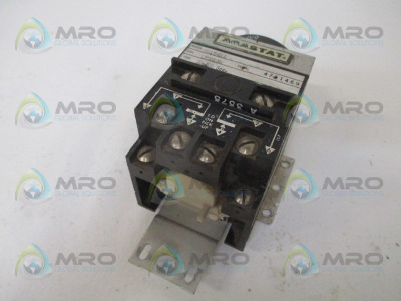 AGASTAT 7012AELL TIMING RELAY 20-200 SEC. 120V UNMP