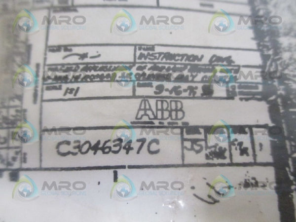 ABB C3046347C SEAL KIT NSMP