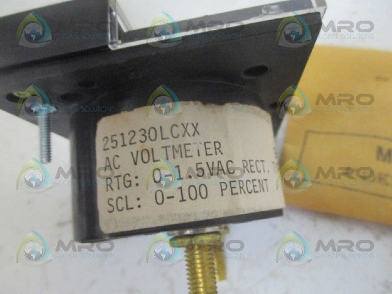 YOKOGAWA 251230LCXX PANEL METER 0-100% AC VM NSMP