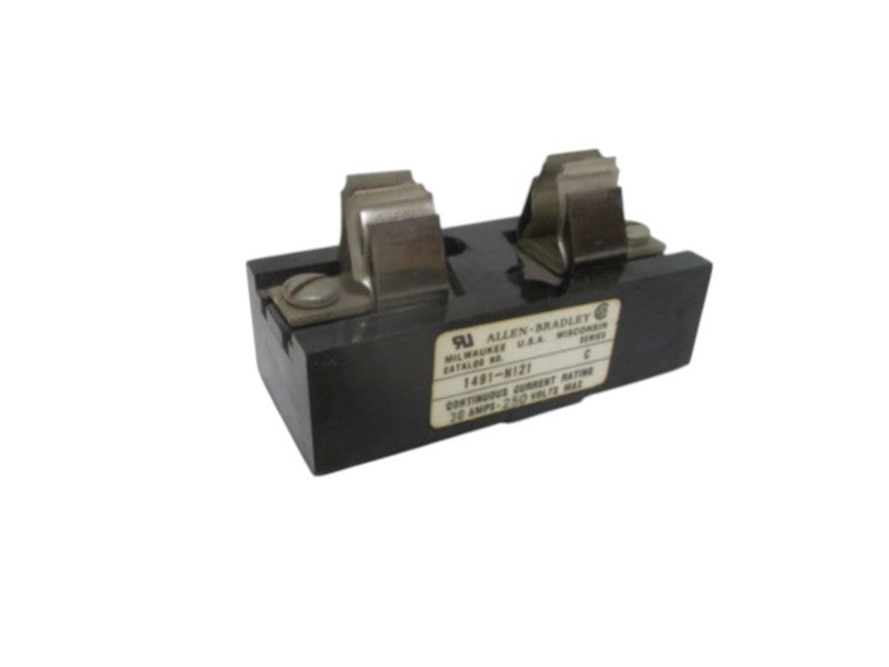 ALLEN BRADLEY 1491-N121 SER. C FUSE HOLDER (MISSING ACCESSORIES) NSNP