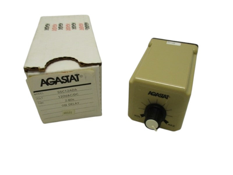 AGASTAT SSC12ADA ON DELAY RELAY 2-60 Sec. 120V NSMP