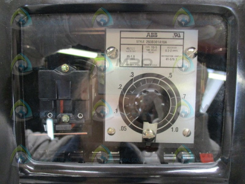 ABB 293B301A10A TIME DELAY RELAY .05-1.0A NSMP