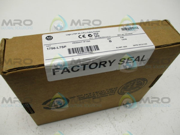 ALLEN BRADLEY 1756-L7SP SER. B F/W 1.010 DATE: 2013 NSFS