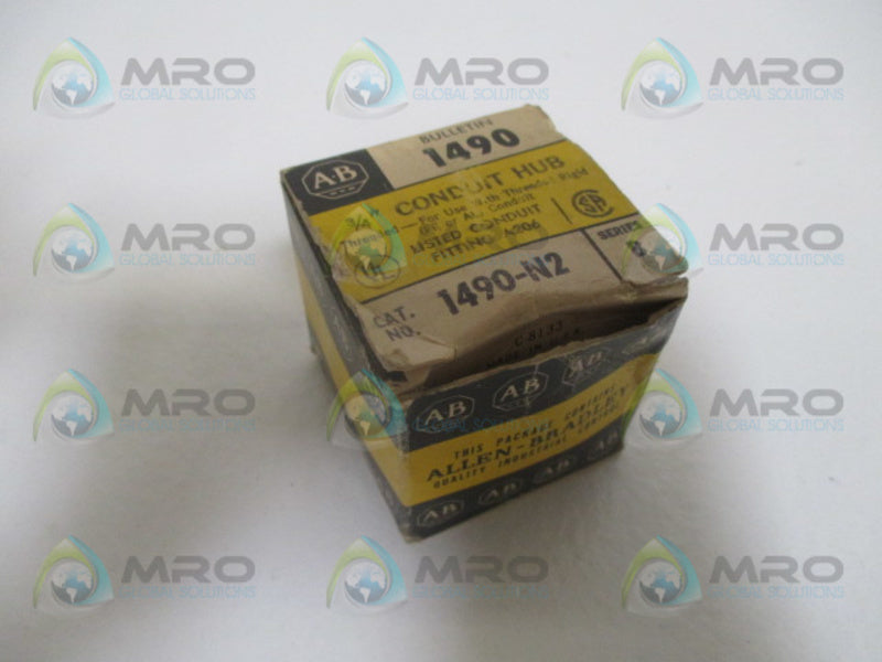 ALLEN BRADLEY 1490-N2 SER. B CONDUIT HUB 3/4" (AS PICTURED) NSMP