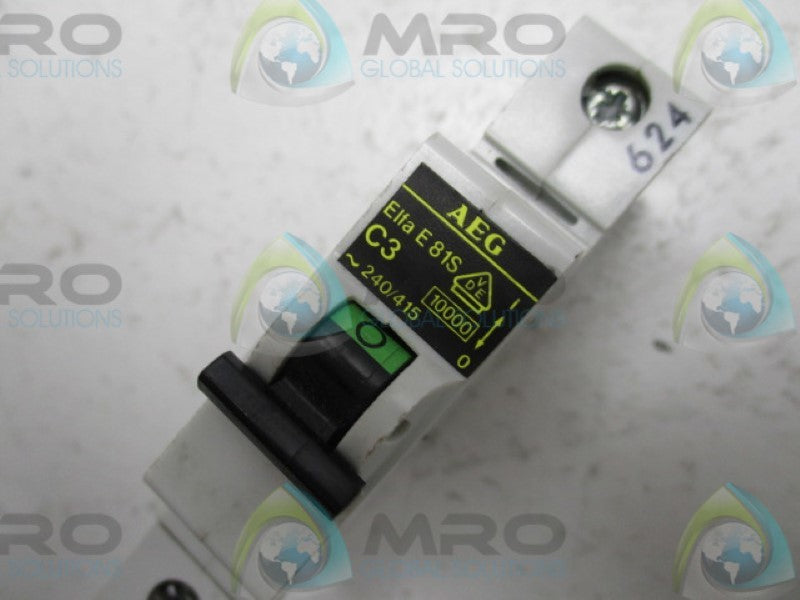 AEG E81S CIRCUIT BREAKER 1/2A 1P 277/480VAC  UNMP