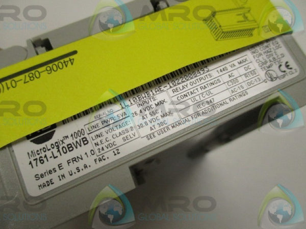 ALLEN BRADLEY 1761-L10BWB SER. E F/W 1.0 CONTROLLER MODULE  NSMP