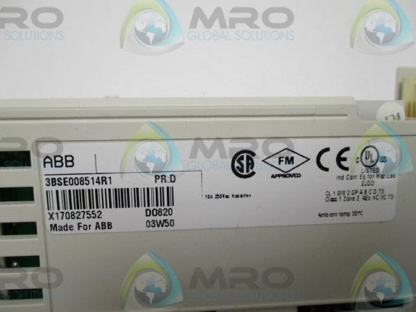 ABB DO820 3BSE008541R1  OUTPUT MODULE 24-250V NSNP