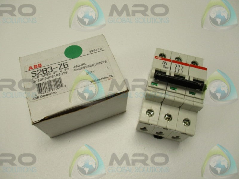 ABB GHS2830001R0378 CIRCUIT BREAKER 6A 480VAC  NSMP