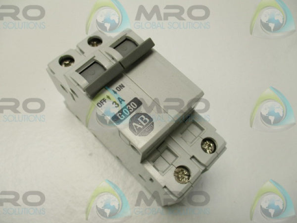 ALLEN BRADLEY 1492-CB2G030 SER. B CIRCUIT BREAKER 3A  NSMP