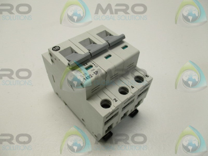 ALLEN BRADLEY 1492-SP3C150 SER. C CIRCUIT BREAKER 15A  NSMP