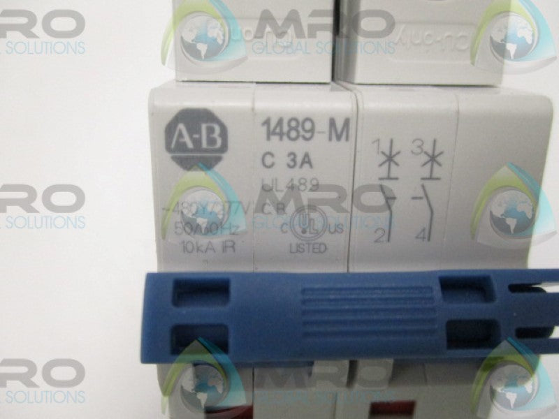 ALLEN BRADLEY 1492-CB2G030 SER. D CIRCUIT BREAKER 3A   NSMP