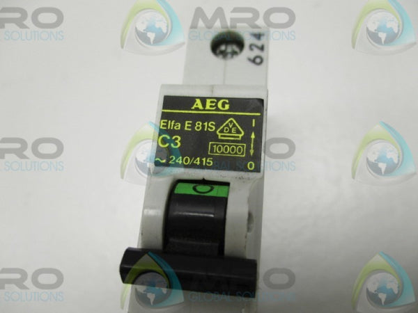 AEG ELFA-E81S-C3 CIRCUIT BREAKER  3A 240/415V  UNMP