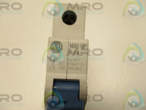 ALLEN BRADLEY 1492-SPM1C020 SER. D CIRCUIT BREAKER 2A  UNMP