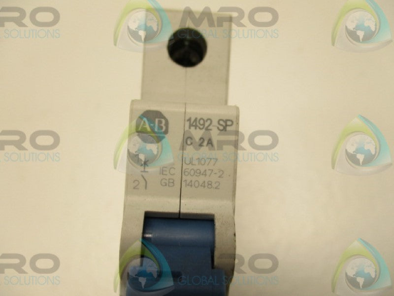 ALLEN BRADLEY 1492-SPM1C020 SER. D CIRCUIT BREAKER 2A  UNMP