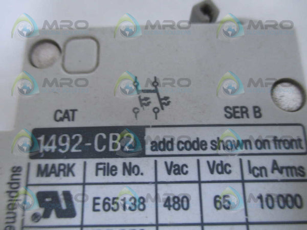 ALLEN BRADLEY 1492-CB2P060 SER. B (MISSING ACCESSORIES)  NSNP