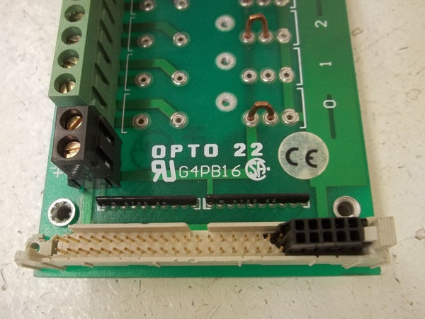 OPTO 22 G4PB16 I/O MODULE RACK TERMINAL UNMP