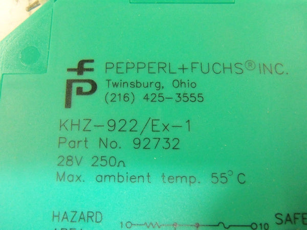 PEPPERL+FUCHS KHZ-922/Ex-1 NSMP