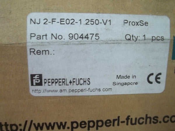 PEPPERL+FUCHS NJ2-F-E02-1.250-V1 PROXIMITY SENSOR 904475 NSMP